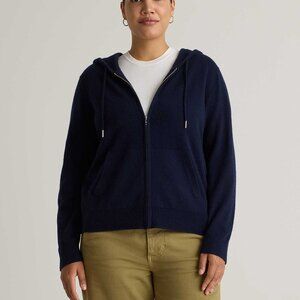 Mongolian Cashmere Full-Zip Hoodie